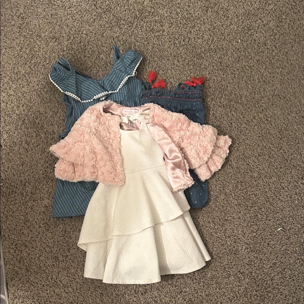 Size 5 girls dress set high end brands